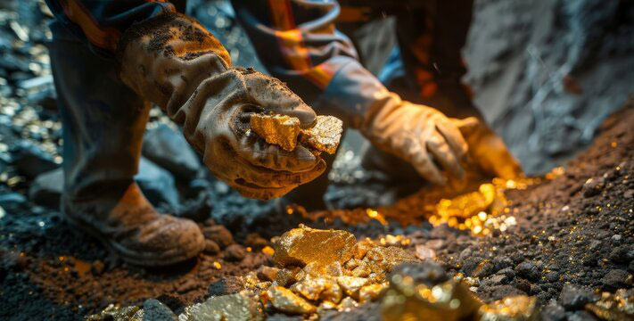 Raw gold, sourced through our partner network
