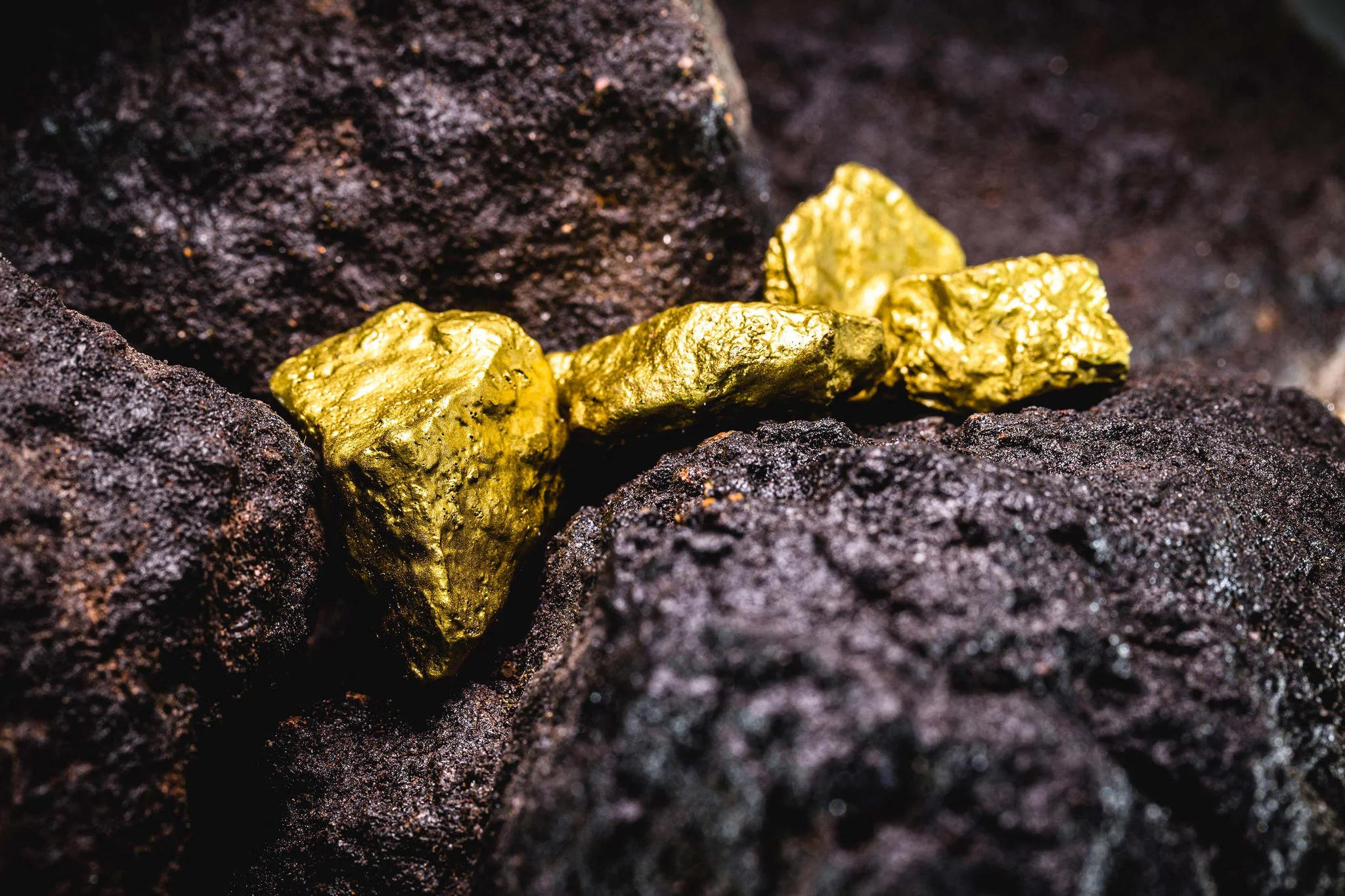 Raw gold ore, responsibly sourced